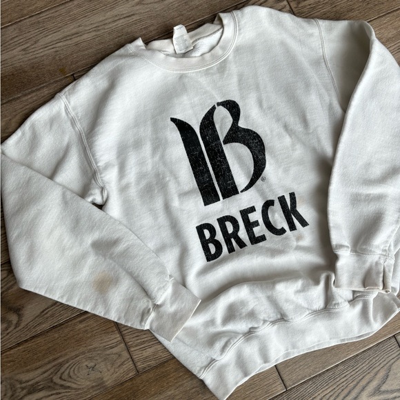 ‘Breck’ white and black sweatshirt size small - Picture 3 of 6